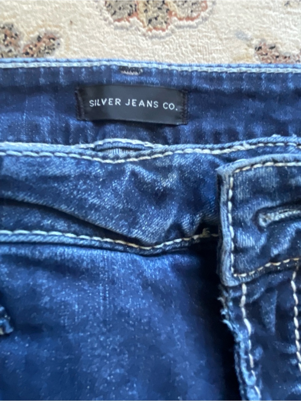 Silver Jeans Co. High-Rise Dark Blue Denim Jeans